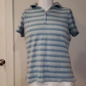 Used venezia blue striped shirt size 14/16
